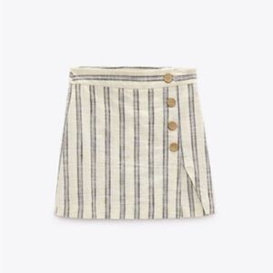 Single pc 🔥Zara limited edition stripped linen skort